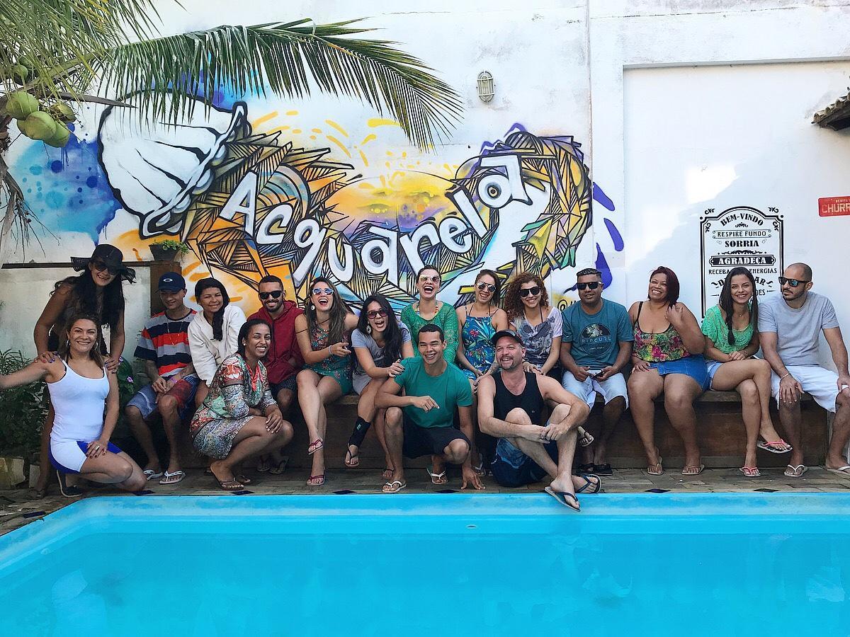 Acquarela Hostel アハイアウ・ド・カボ エクステリア 写真
