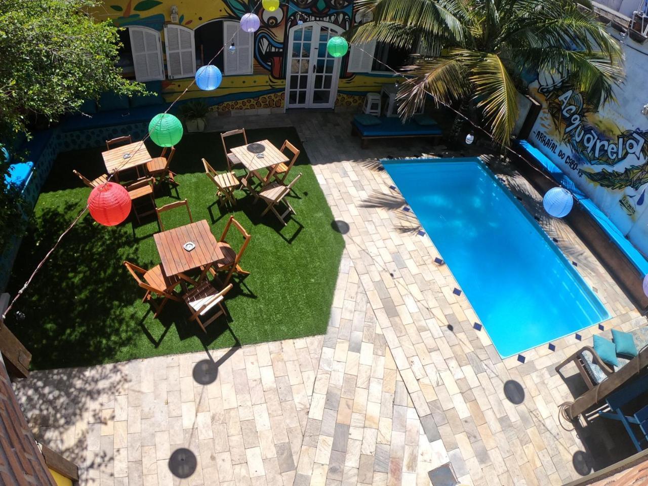 Acquarela Hostel アハイアウ・ド・カボ エクステリア 写真